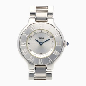 Reloj para mujer 1340 Must 21 de acero inoxidable y cuarzo de Cartier