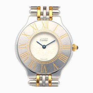 Reloj unisex Must 21 123000P de acero inoxidable y cuarzo de Cartier