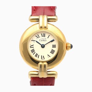 Must Colise Vermeil Reloj Gp 590002 Quartz Ladies de Cartier