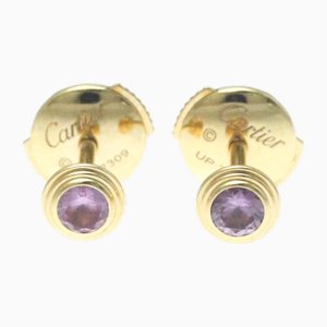 Saphirs Legers Sapphire Pink Gold [18k] Stud Earrings Pink Gold from Cartier, Set of 2