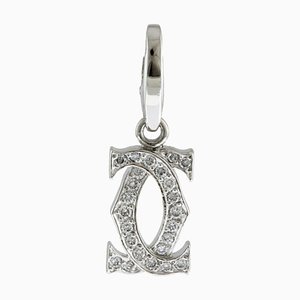 2C Diamond Pendant Top 18k Ladies from Cartier