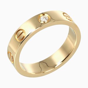 Anillo de bodas Love, tamaño K18 de oro amarillo, 1 diamante de Cartier