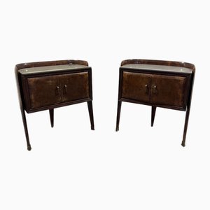 Mid-Century Modern Bedside Tables by Palazzo Dellarte for La Permanente Mobili Cantù, 1950s, Set of 2