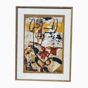 Mimmo Rotella, Modigliani, Serigrafia & Collage, Incorniciato