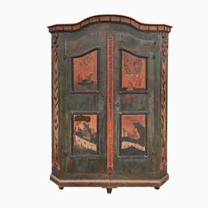 Green Painted Wardrobe, Late 18th Century