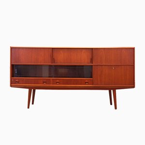 Dänisches Teak Highboard, 1970er