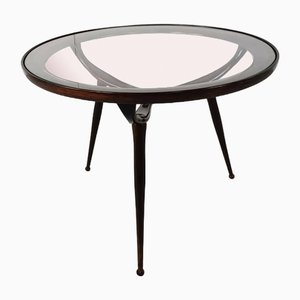 Mesa de centro italiana Mid-Century con trípode atribuida a Cesare Lacca, años 50