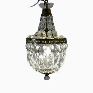 French Empire Style Tent and Basket Chandeliers, Set of 2