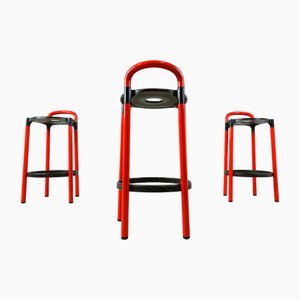 Vintage Bar Stools attributed to Anna Castelli Ferrieri for Kartell, 1980s, Set of 3