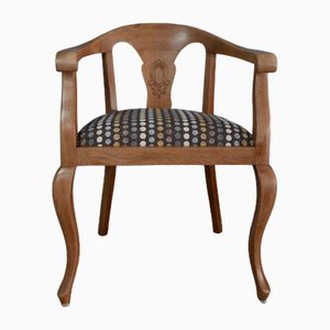 Bauhaus Armchair in Oak with Cotton Seat by Nina Campbell, Germany