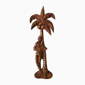 Vintage Palm Tree Wall Relief, 1950s