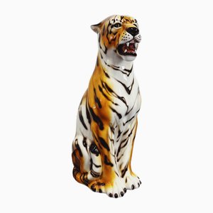 Tiger-Statue aus Keramik