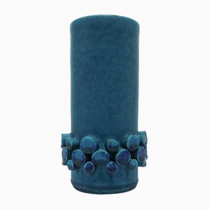 Vase Ceralux Bleu Vase by Hans Welling, 1960s