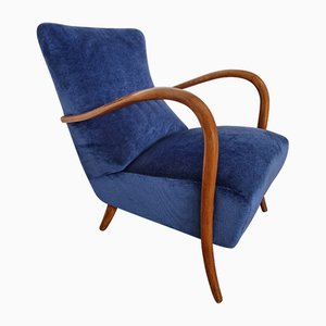 Blue Velvet Armchair, 1980s