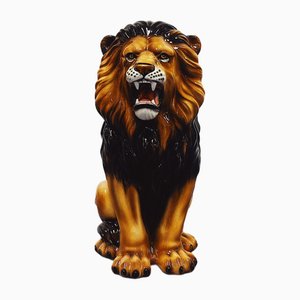 Lion Statue in Ceramic by Ceramiche Boxer