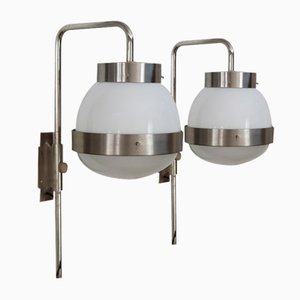 Italienische Delta Wandleuchten von Sergio Mazza für Artemide, 1960er, 2er Set