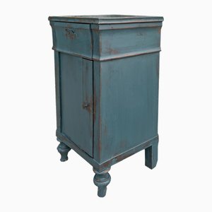 Antique Blue Bedside Table