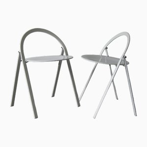 Chaises Pliantes Mid-Century par Giorgio Cattelan pour Cidue, Italie, 1970s, Set de 2