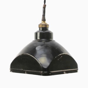 Lampe à Suspension Darkroom Vintage en Métal Noir
