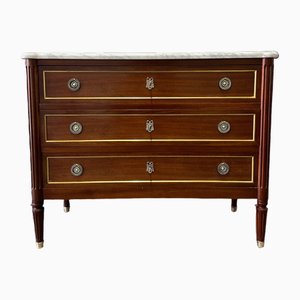 Louis XVI Style Chest of Drawers in Mahogany, 1970s