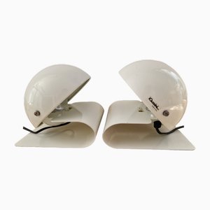 Lampes de Bureau Bugia par Giuseppe Cormio Iguzzini pour Guzzini, 1970s, Set de 2