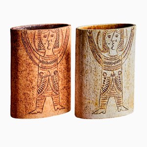 Vintage Ceramic Vases attributed to Roger Capron & Jean Derva France, 1970s