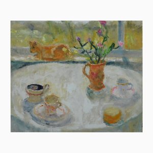 Alice Mumford, Afternoon Tea, Oil Painting, 2023