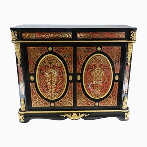 French Cabinet Boulle Inlay Marquetry Inlay Server