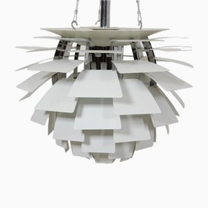 White Artichoke Ceiling Lamp by Poul Henningsen