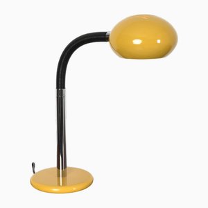 Lámpara de escritorio amarilla, años 70