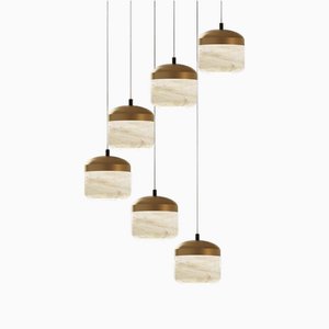 Copper 6 Pendant Lamp by United Alabaster