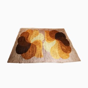 Grand Tapis Space Age en Laine, 1970s