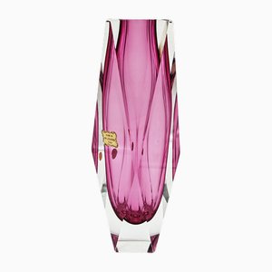 Vintage Big Pink Vase in Murano Glass by Flavio Poli for Seguso, 1960s