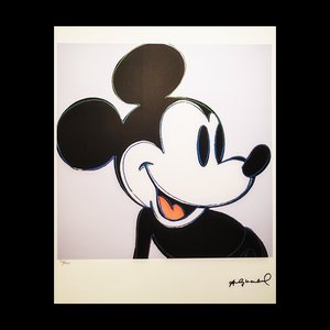 Lithographie Andy Warhol, Mickey Mouse, 1970s