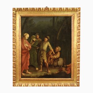 Italienischer Künstler, Episode aus dem Leben des Diogenes von Sinope, 1780, Öl auf Leinwand