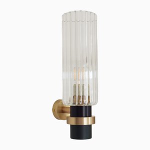 Magda Sconce in Brushed Brass and Glass by Marine Breynaert