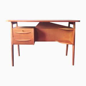Teak Desk by Gunnar Nielsen for Tibergaard, Denmark, 1960s