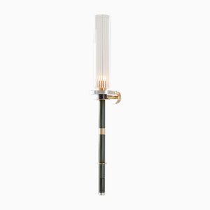 Torca Sconce in Brushed Brass and Glass by Marine Breynaert