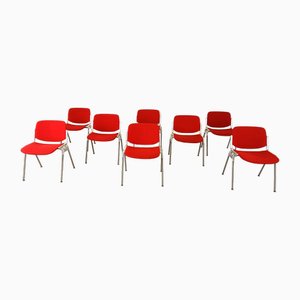 Vintage DSC 106 Side Chairs by Giancarlo Piretti for Castelli, 1970s Set of 8