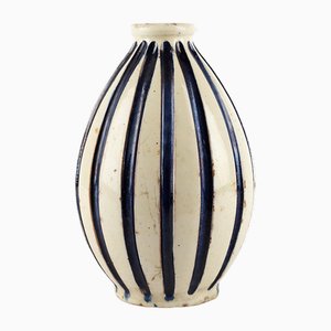 Vaso in ceramica di Alex Bruel per Grimstrup Keramik Næstved, anni '40