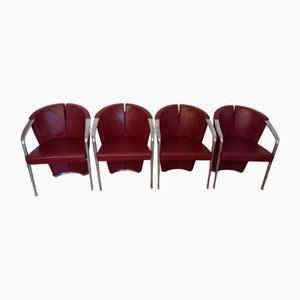 Vintage Italian Estel Armchairs by Favaretto & Partners, Set of 4