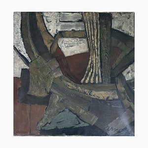 HJ Arnold, Komposition, 1963, Öl auf Leinwand