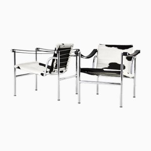 LC1 Sessel von Le Corbusier für Cassina, 1970er, 2er Set