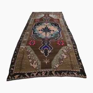 Tapis Large Vintage Marron, Turquie, 1960s