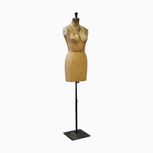 Vintage Dressmakers Mannequin on Adjustable Metal Stand from Kennett & Lindsell, 1930s