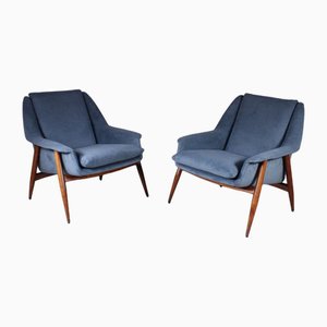 Petrol Armchairs Mod. 854 by Walter Knoll for Cassina, Set of 2