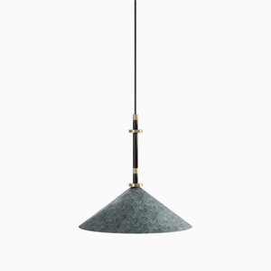 Louisa Pendant Lamp in Brushed and Patinated Brass by Marine Breynaert