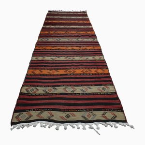 Vintage Turkish Colorful Kilim Runner Rug, 1960s