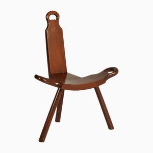 Tyrolean Mountain Stool in Oak, 1950s