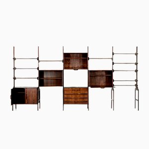 Mid-Century Scandinavian Wall Unit attributed to Wk Mobel, 1960s